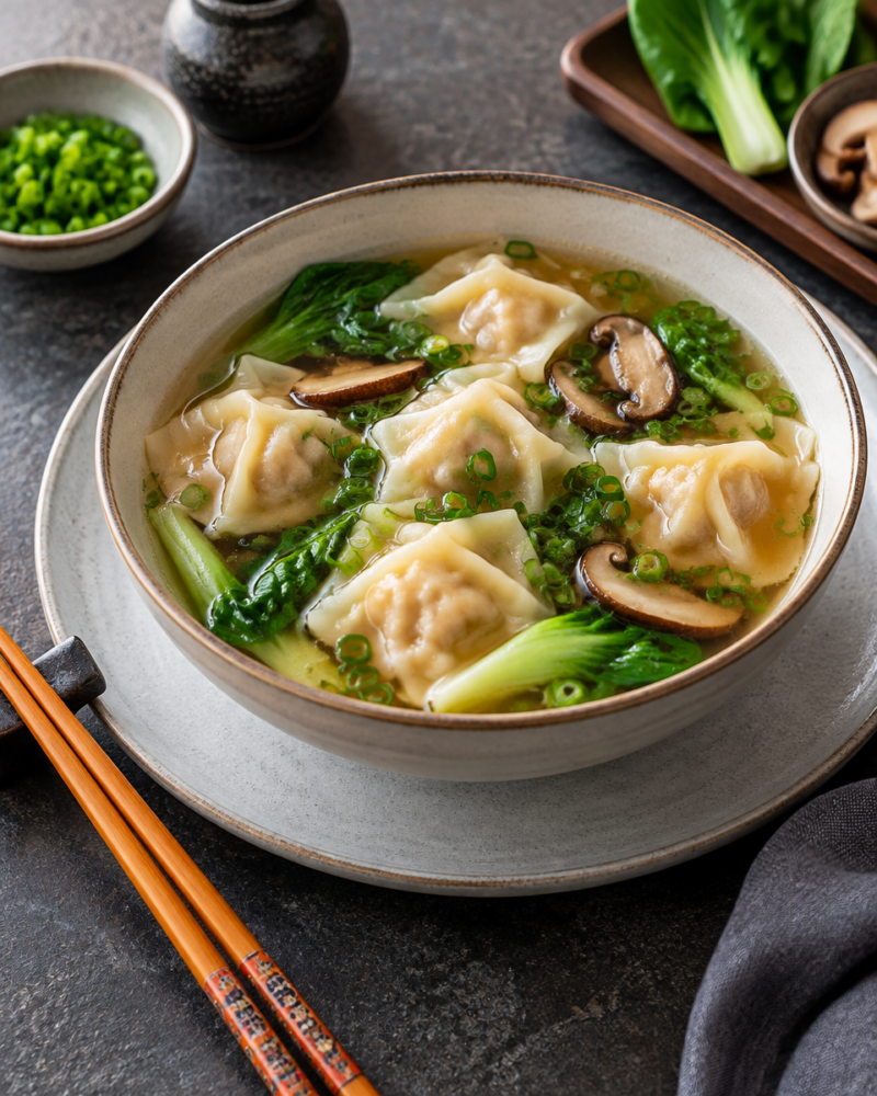 Easy Wonton Soup Recipe — Homemade Broth