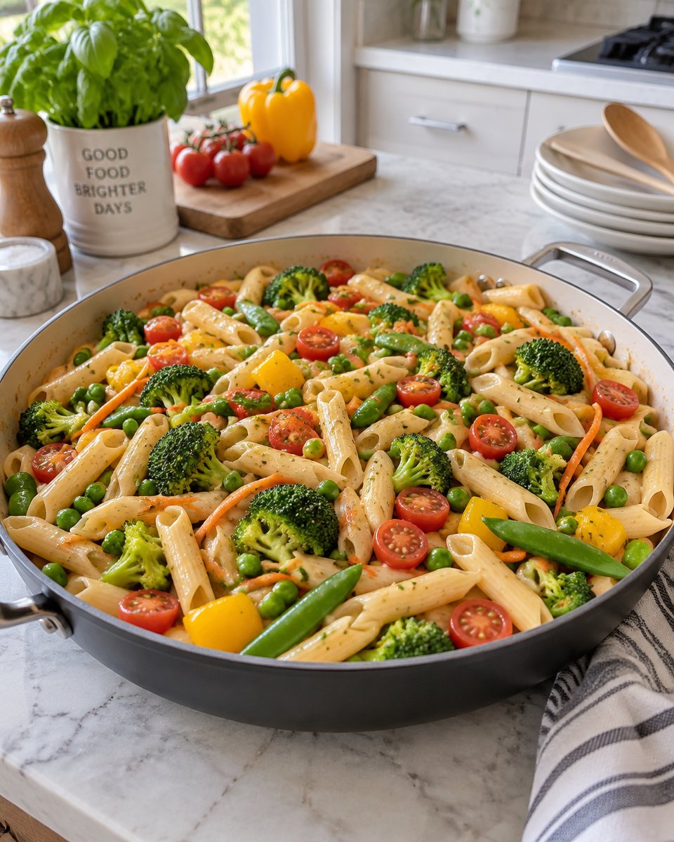Easy One Pot Vegetable Pasta Recipe