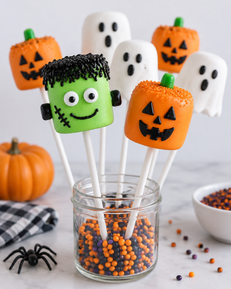 Easy Halloween Marshmallows — Treats for Kids