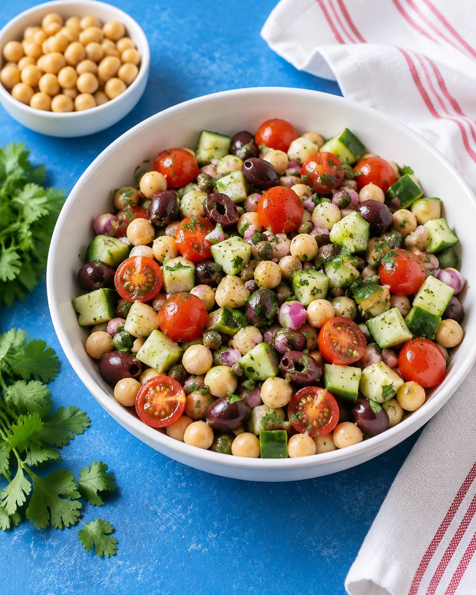 Easy Chickpea Salad Recipe — Mediterranean