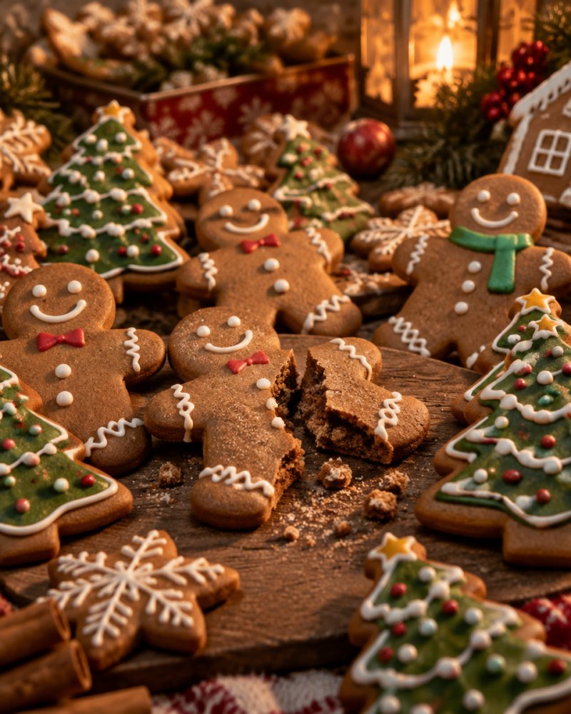 Easy Gingerbread Cookies Recipe — Christmas Tree