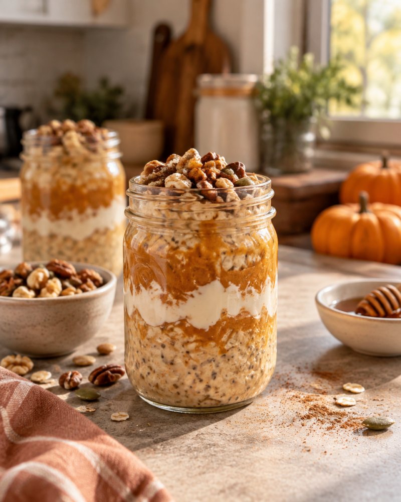 Easy Pumpkin Overnight Oats Recipe