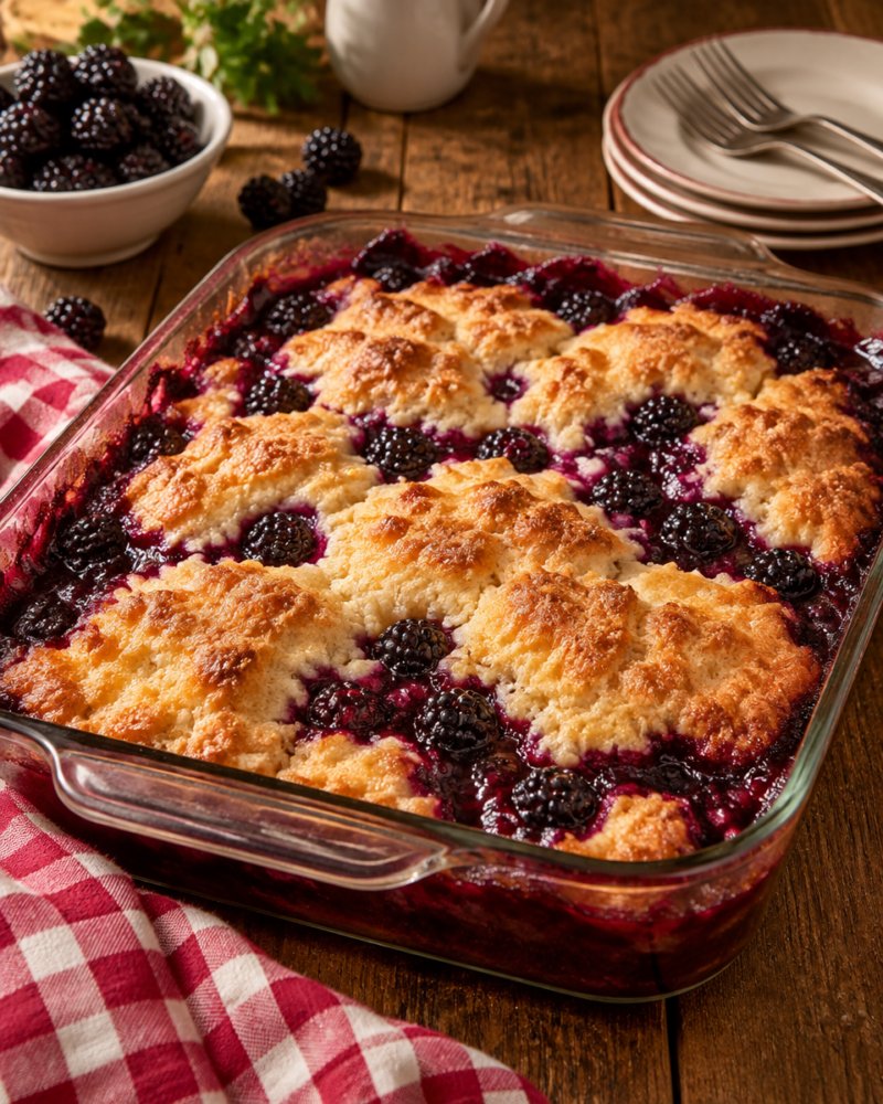 Easy Blackberry Cobbler Recipe