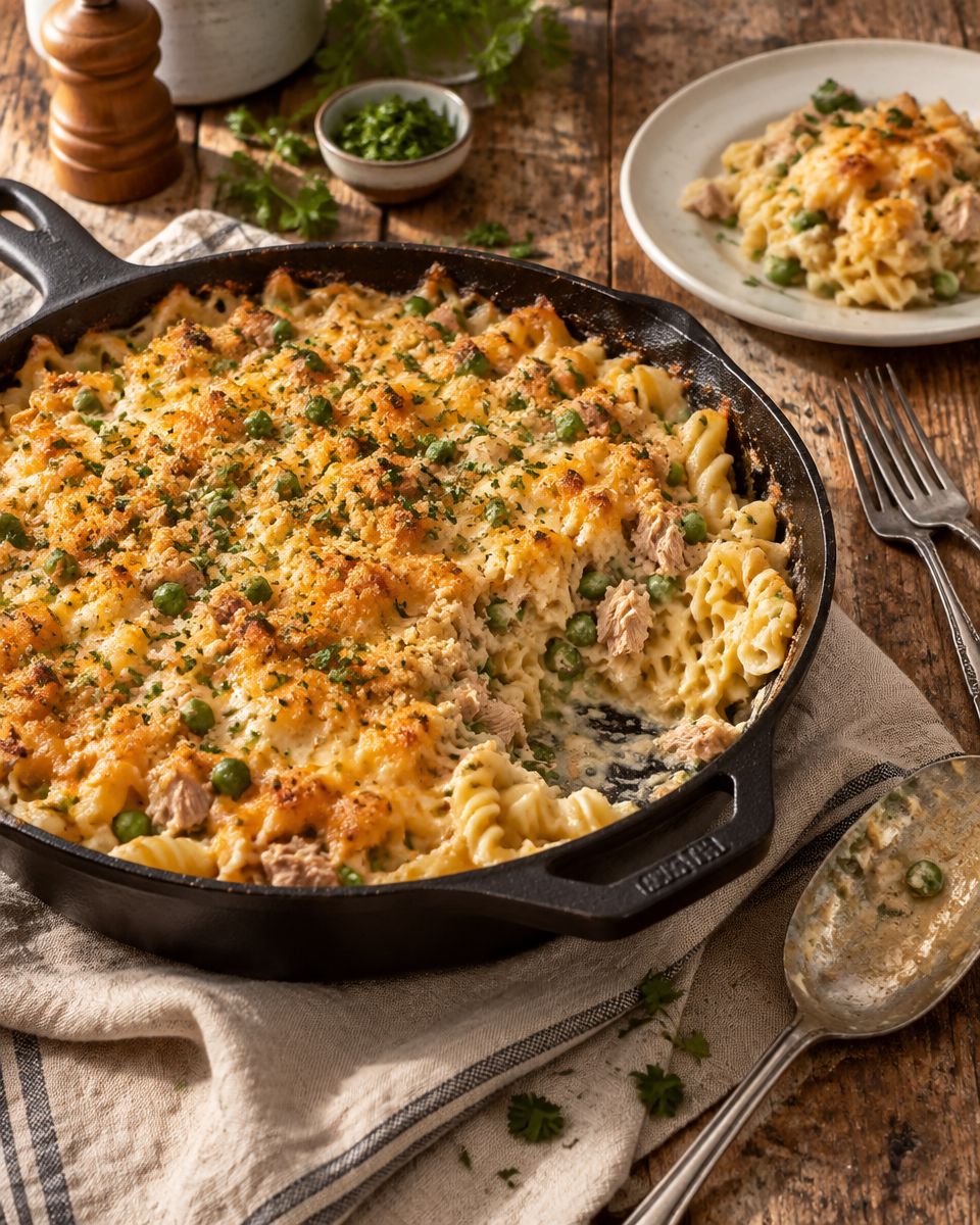 Easy Tuna Casserole Pasta Bake