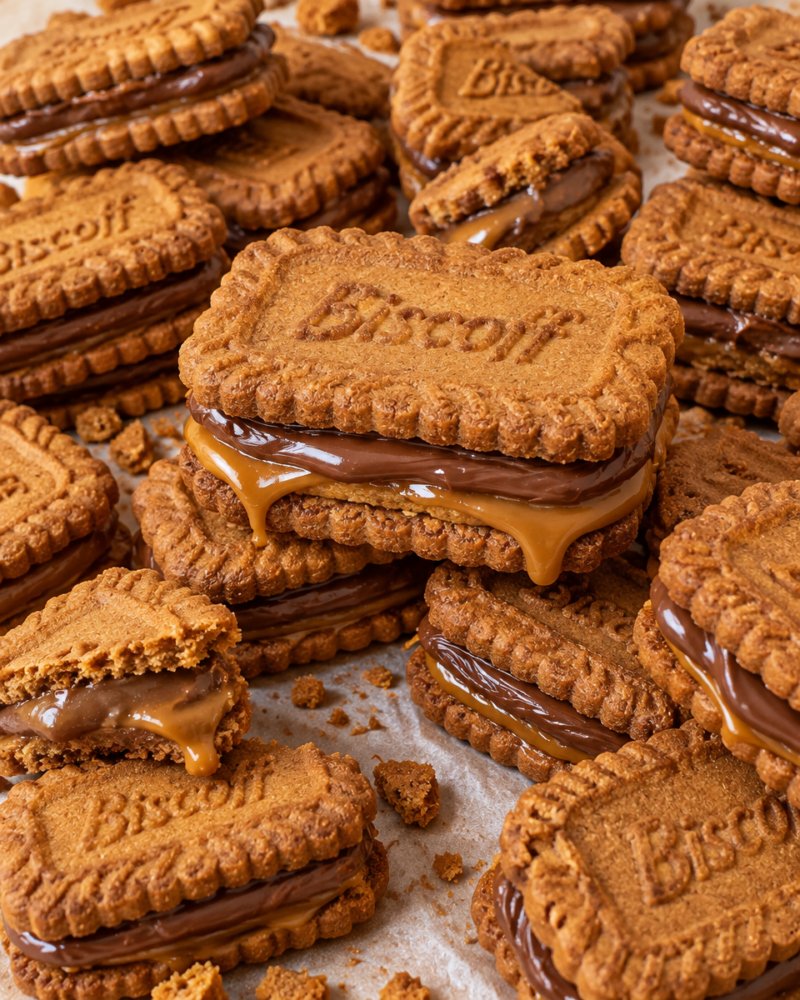 Easy Biscoff Sandwich Cookies Recipe