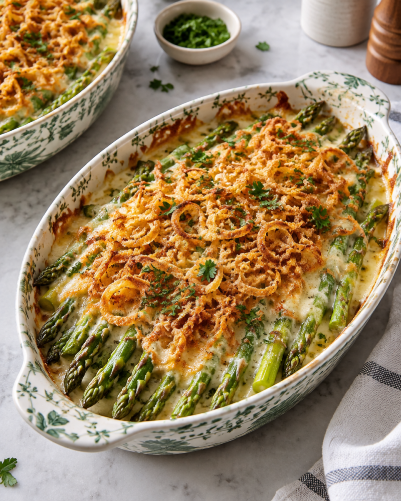 Easy Cheesy Asparagus Casserole Recipe