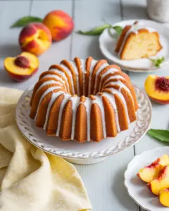 Easy Sour Cream Peach Pound Cake