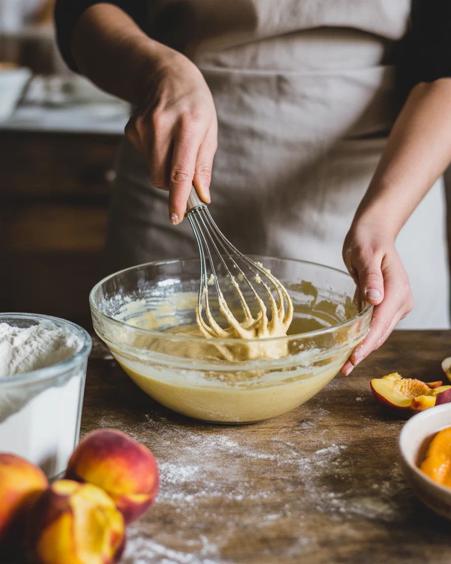 Easy Sour Cream Peach Pound Cake