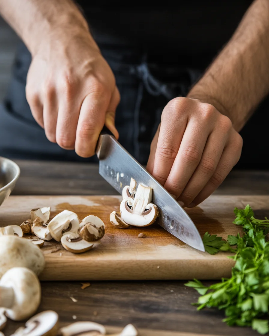 Easy Pork Chops with Onion and Mushroom Gravy