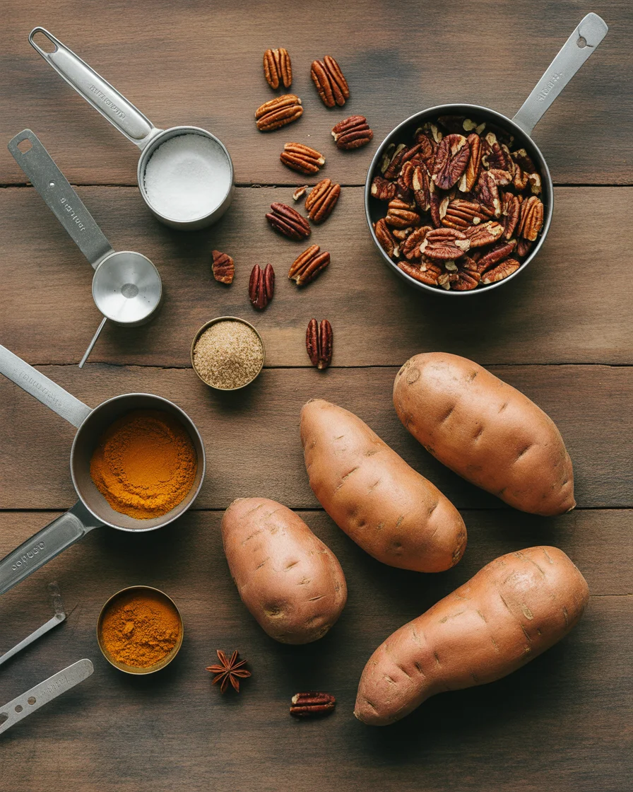 Deliciously Creamy Sweet Potato Casserole with Praline Topping