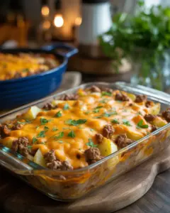 Comforting Ground Beef and Potatoes Casserole for Easy Dinners