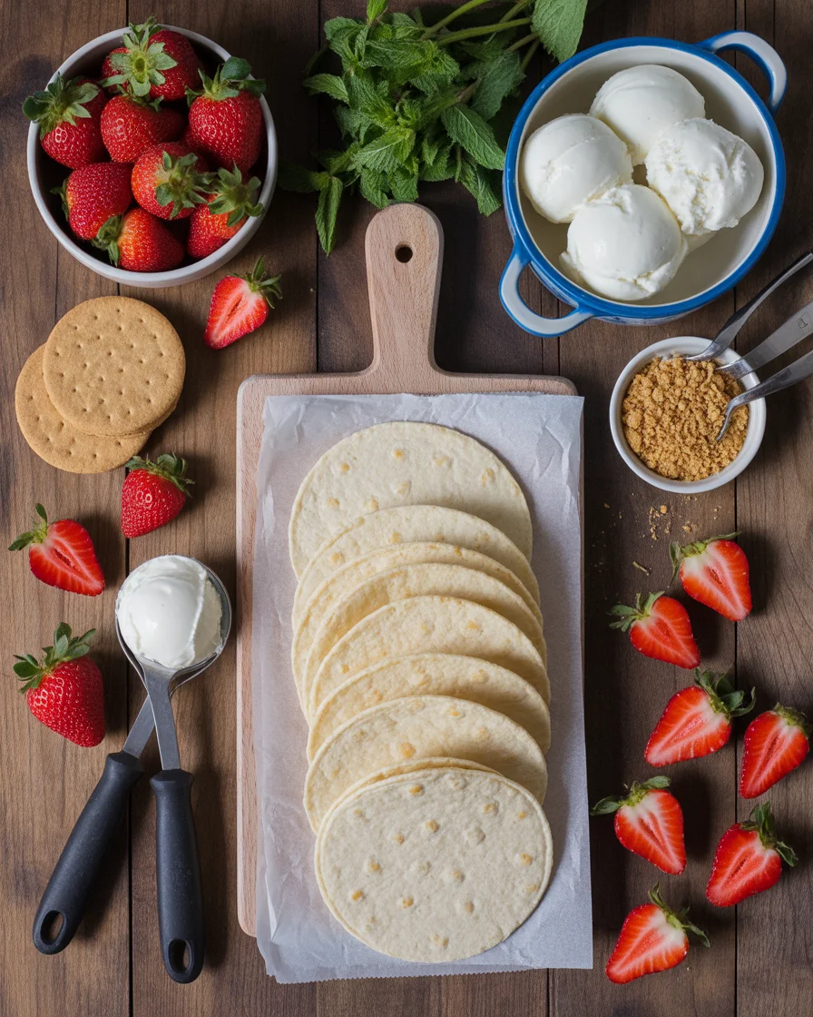 Strawberry Crunch Cheesecake Tacos