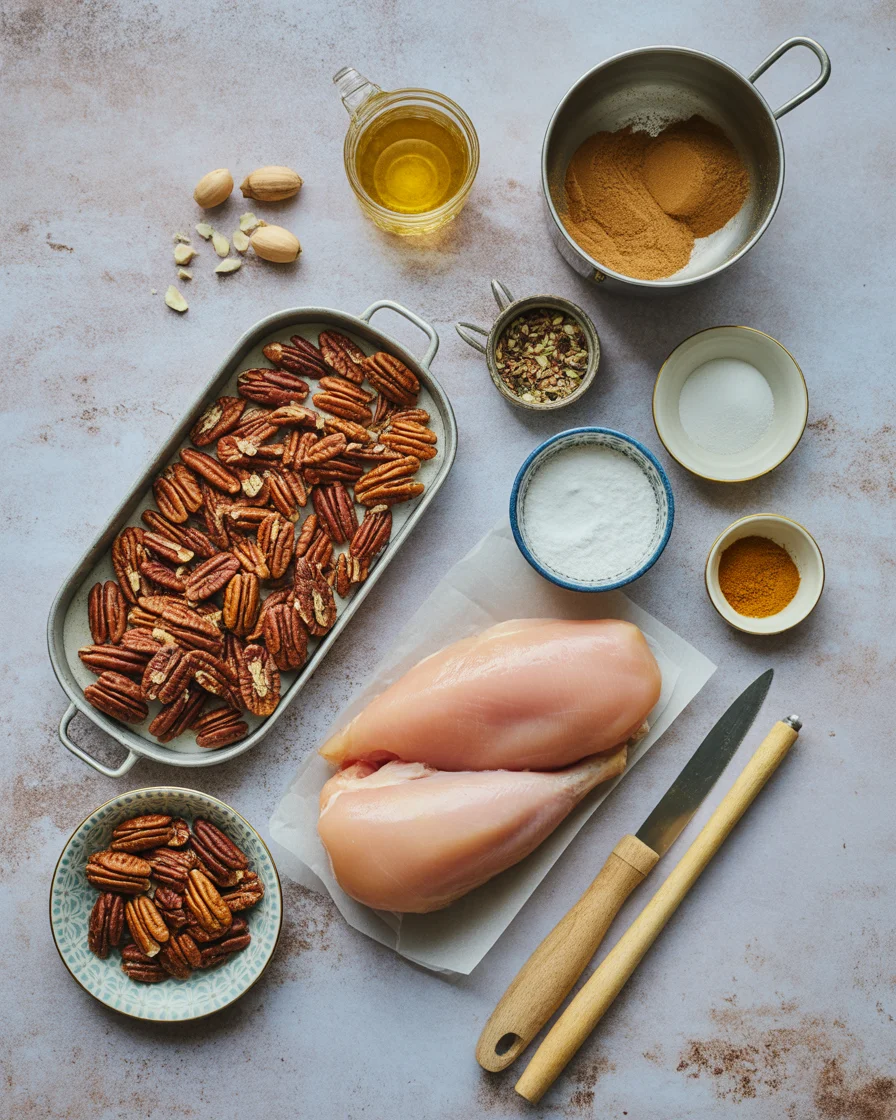 Crispy & Juicy Air Fryer Pecan-Crusted Chicken Without the Oil
