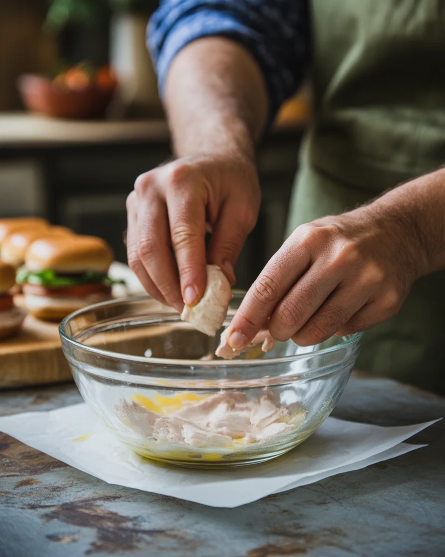 Deliciously Easy Crockpot Cranberry BBQ Turkey Sliders