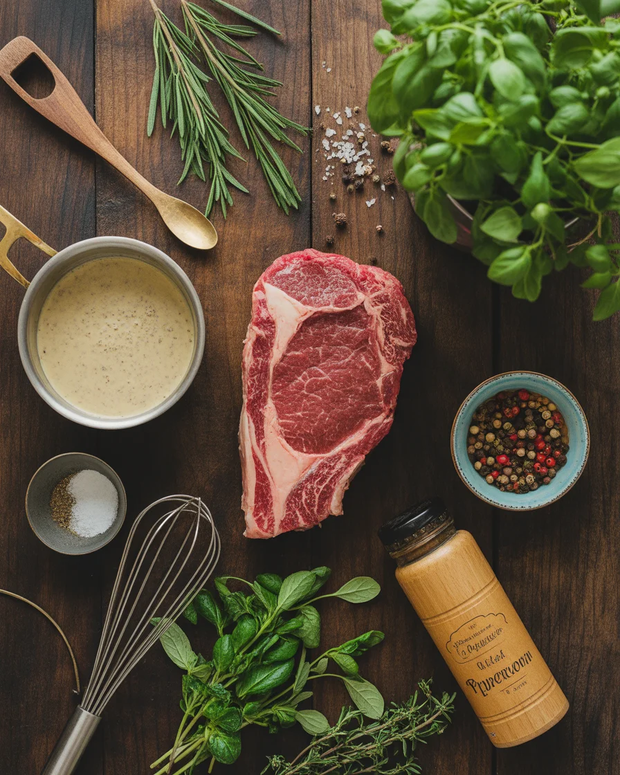 Savor This Steak with Creamy Peppercorn Sauce Recipe