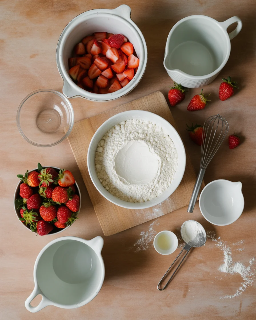 Sweet and Delightful Strawberry Angel Cake