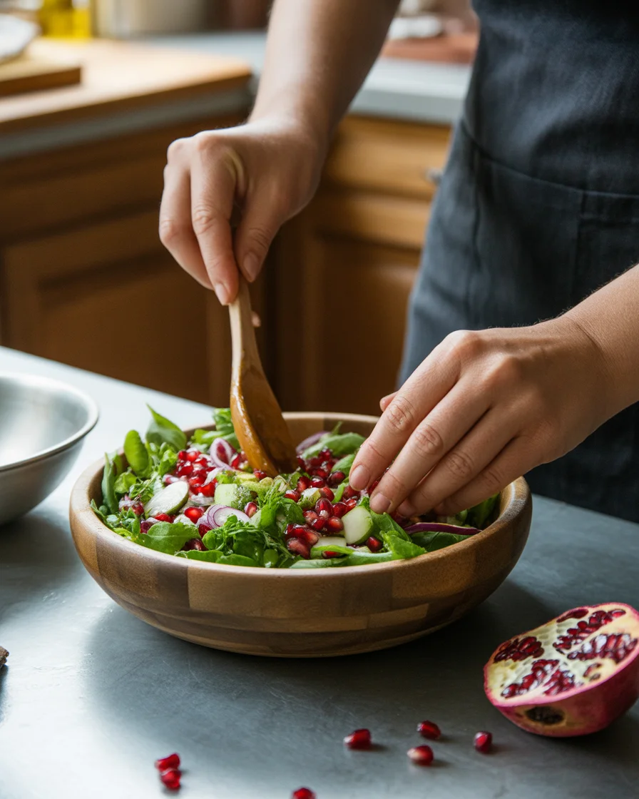 Delicious Christmas Salad with Honey Mustard Dressing Recipe
