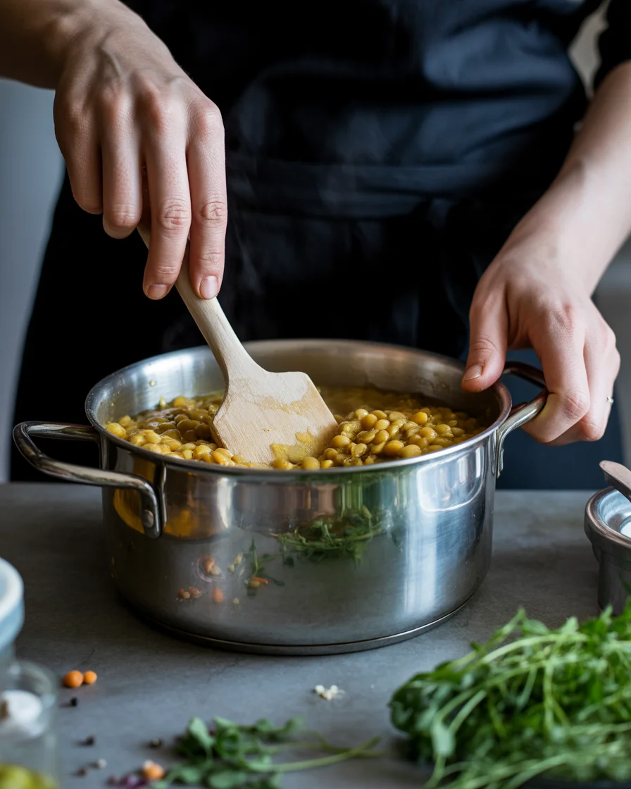Delicious Thai Coconut Red Lentil Soup