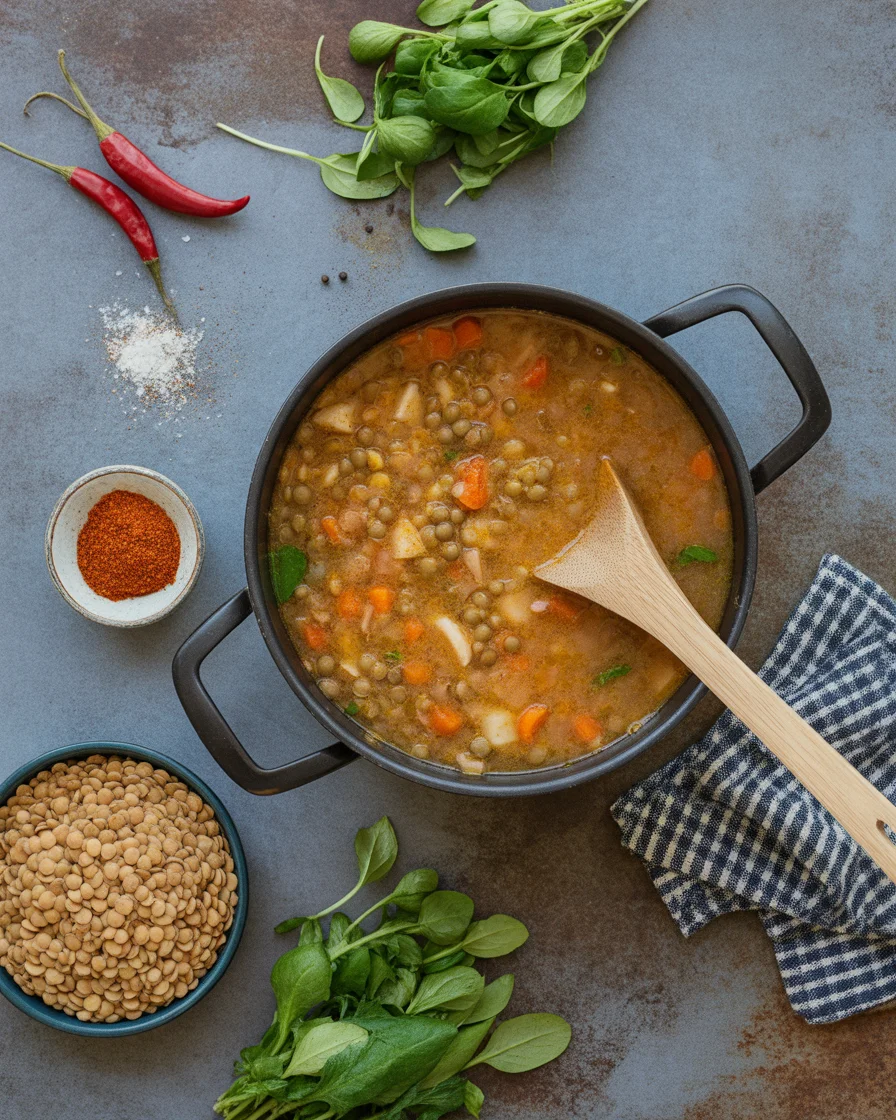 Thai Coconut Red Lentil Soup