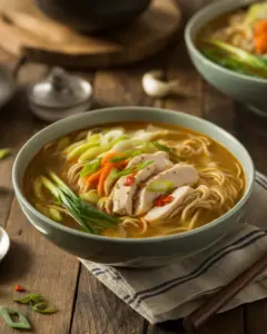 Comforting Classic Ginger Garlic Chicken Noodle Soup Recipe
