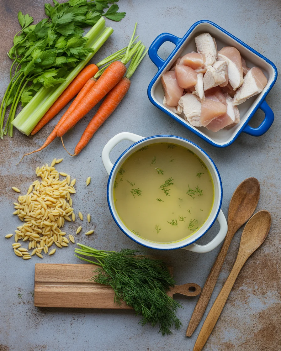 This Delicious Lemon Chicken Orzo Soup Recipe