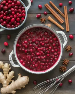 Easy Boozy Bourbon Cranberry Sauce