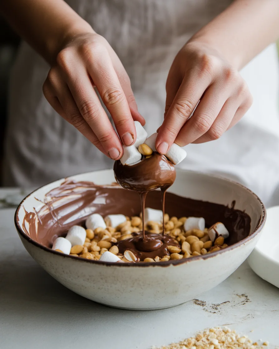 Deliciously Chewy Peanut Marshmallow Clusters