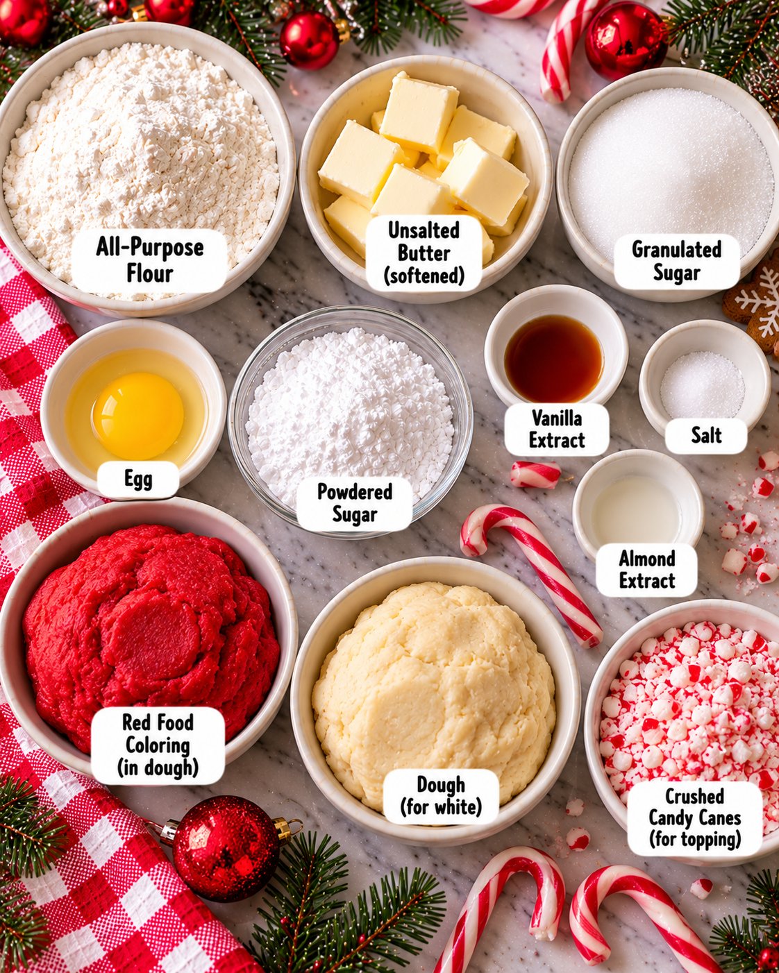 Easy Candy Cane Cookies Recipe