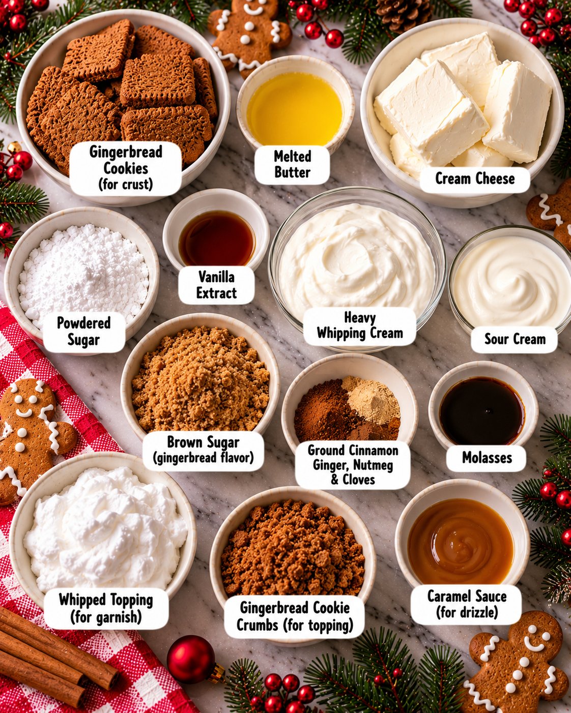 No-Bake Gingerbread Cheesecake Cups Recipe