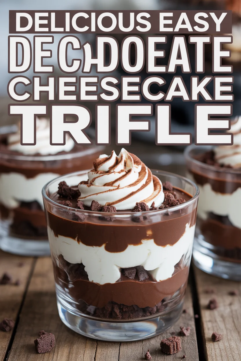 Delicious Easy Decadent Chocolate Cheesecake Trifle