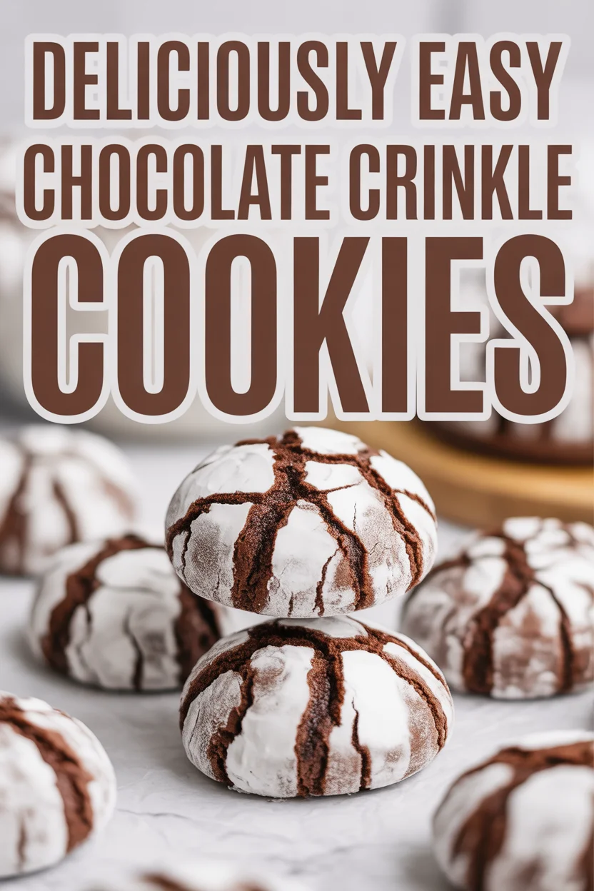 Chocolate Crinkle Cookies
