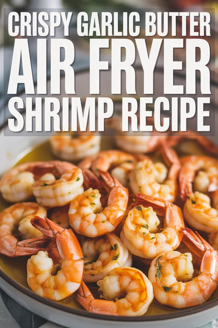 Crispy Garlic Butter Air Fryer Shrimp
