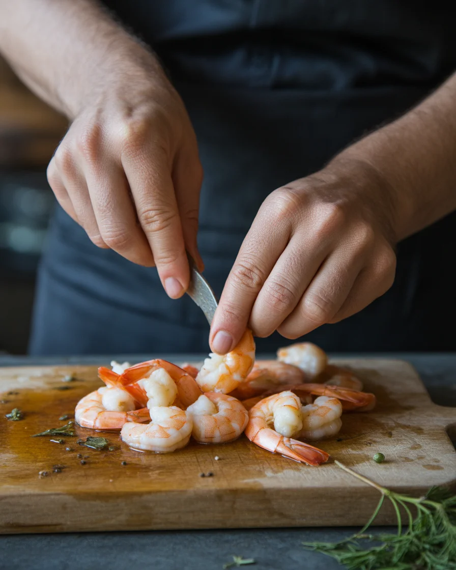 Crispy Garlic Butter Air Fryer Shrimp
