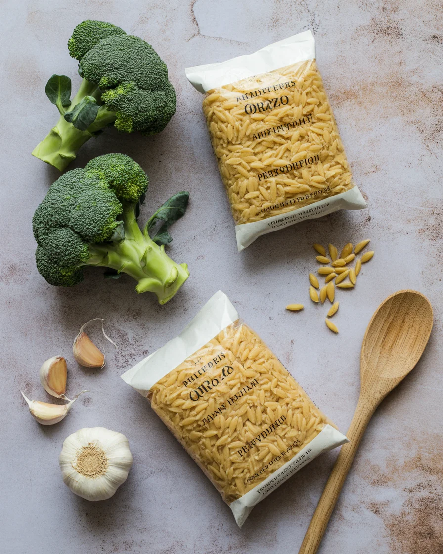 Creamy One-Pot Broccoli Cheddar Orzo