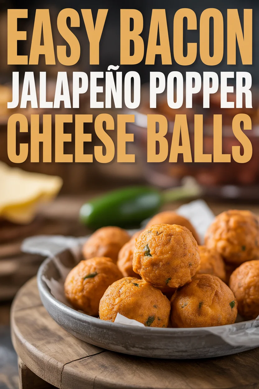 Easy Bacon Jalapeño Popper Cheese Balls