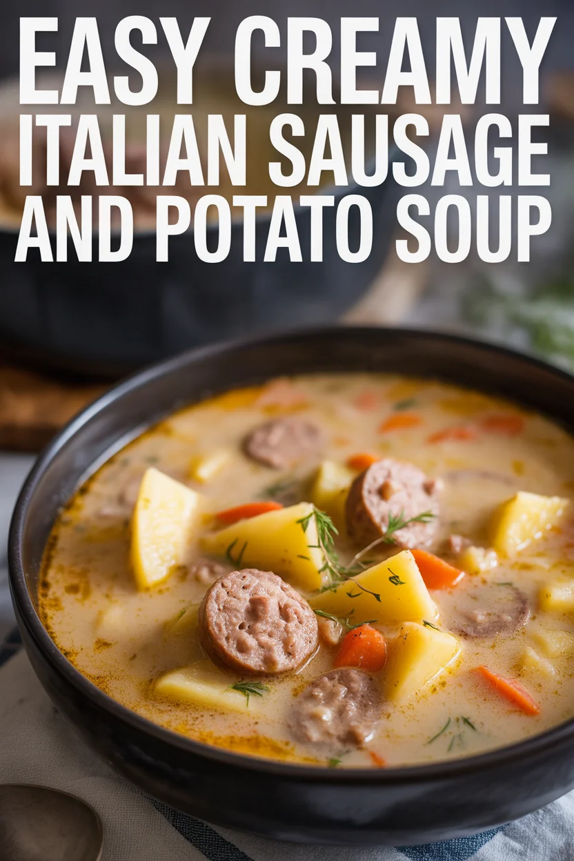 Easy Creamy Italian Sausage and Potato Soup