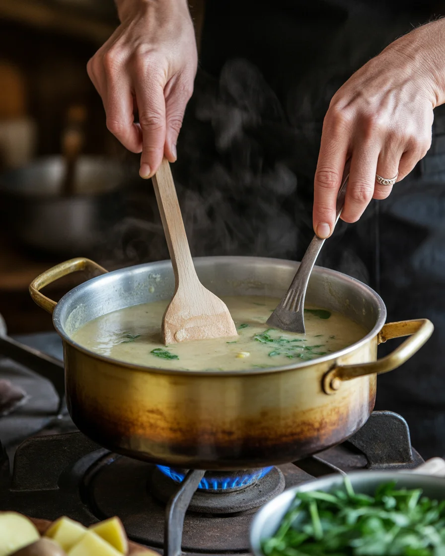 Easy Creamy Italian Sausage and Potato Soup