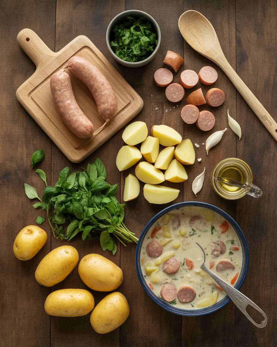Easy Creamy Italian Sausage and Potato Soup