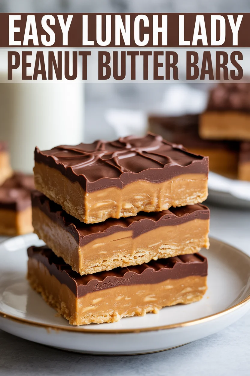Easy Lunch Lady Peanut Butter Bars