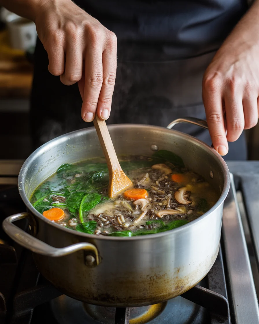 Easy Cozy Autumn Wild Rice Soup