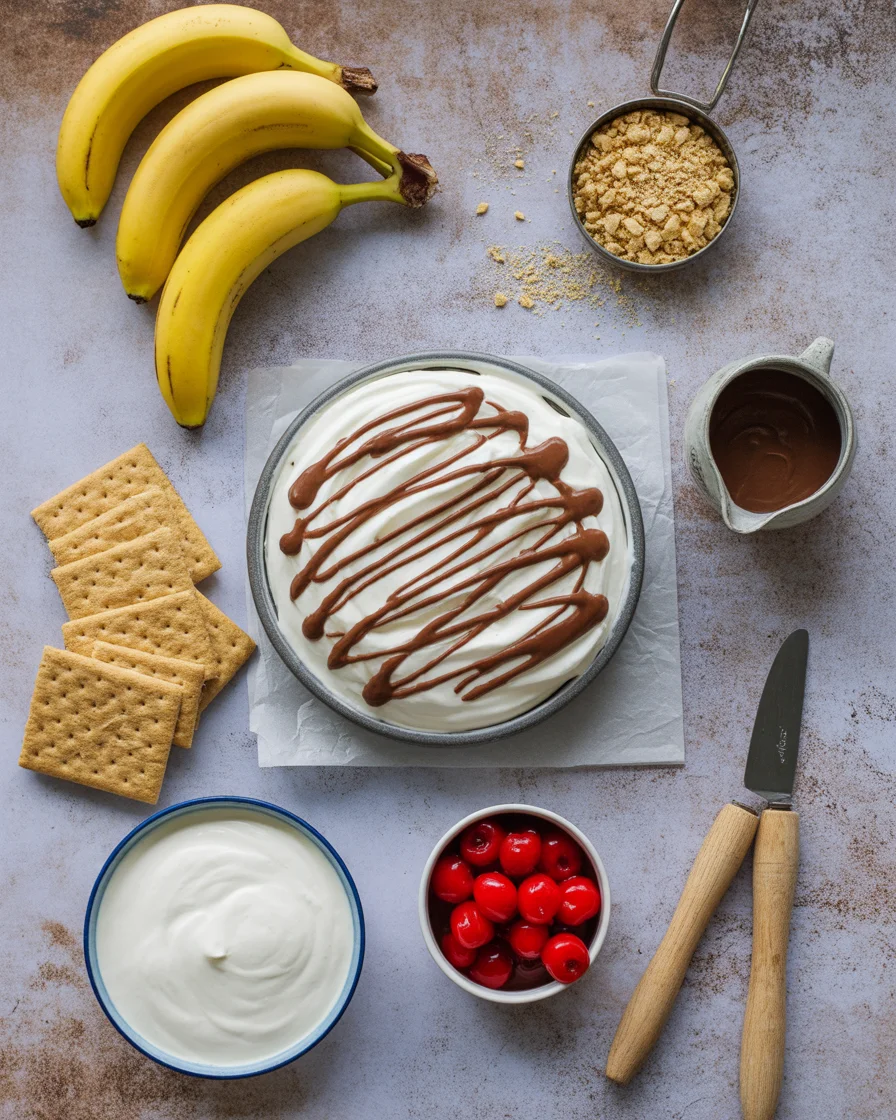 No-Bake Banana Split Cake