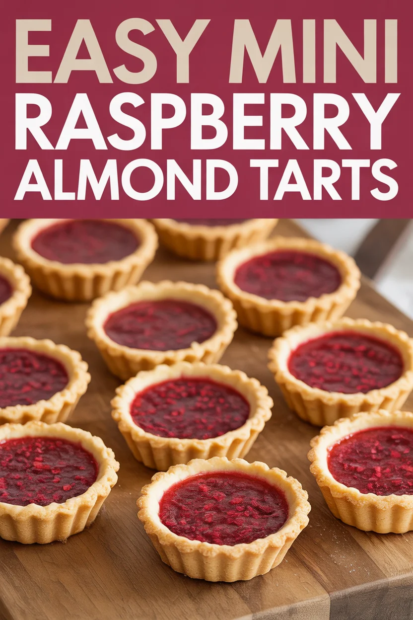 Easy Mini Raspberry Almond Tarts