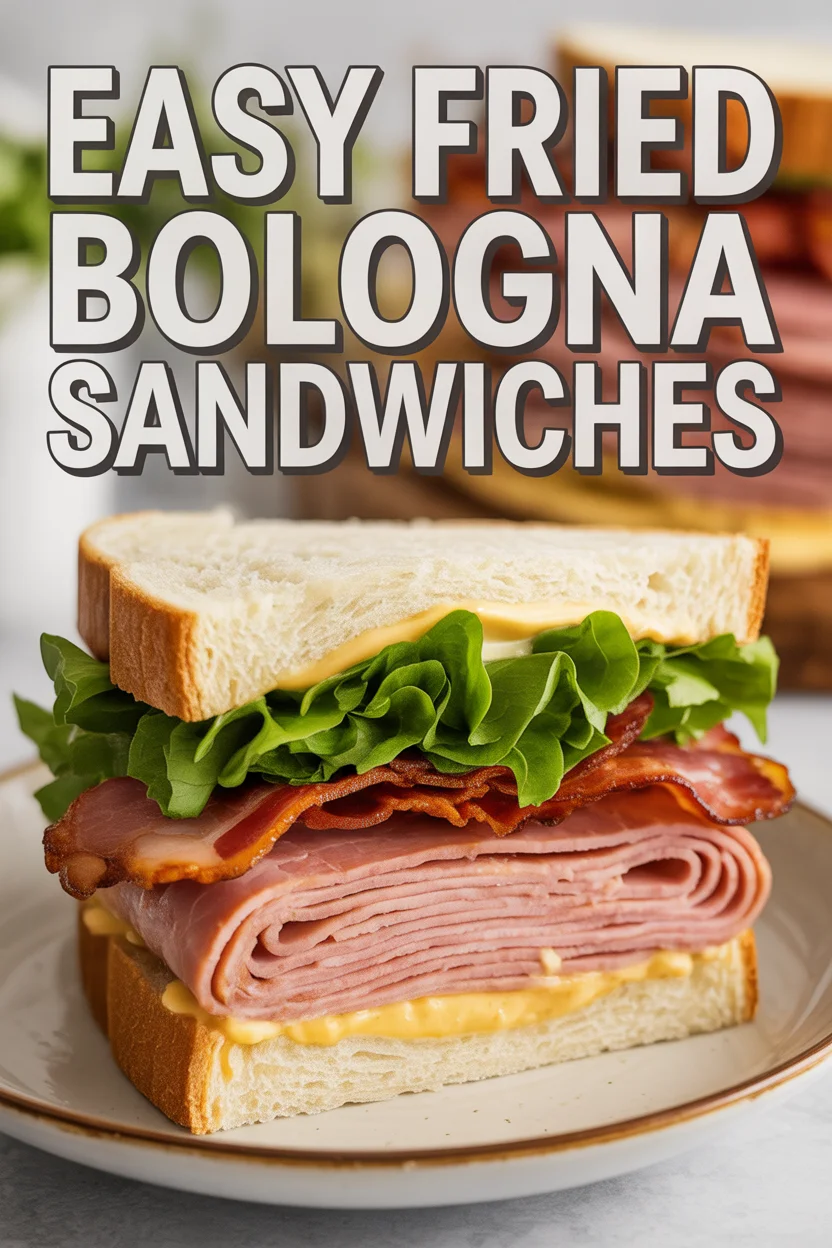 Easy Fried Bologna Sandwiches