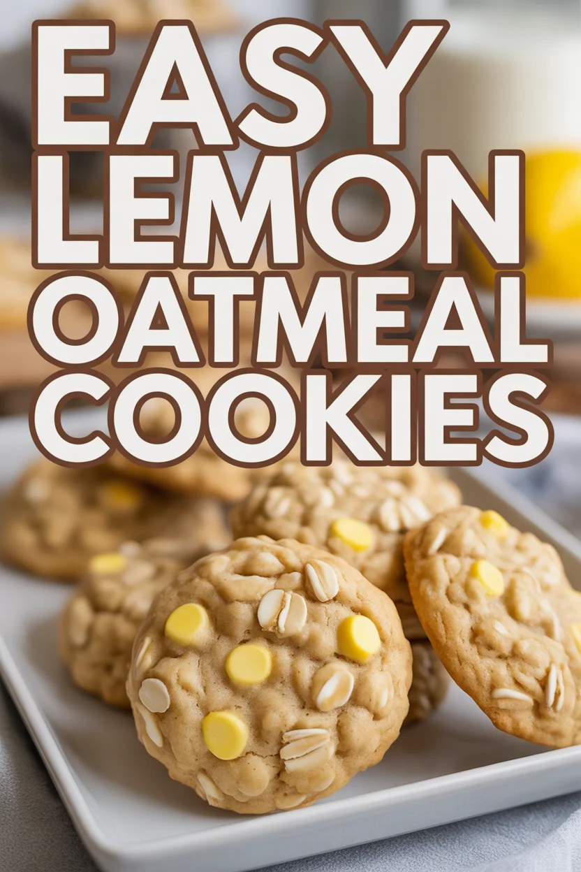 Easy Lemon Oatmeal Cookies