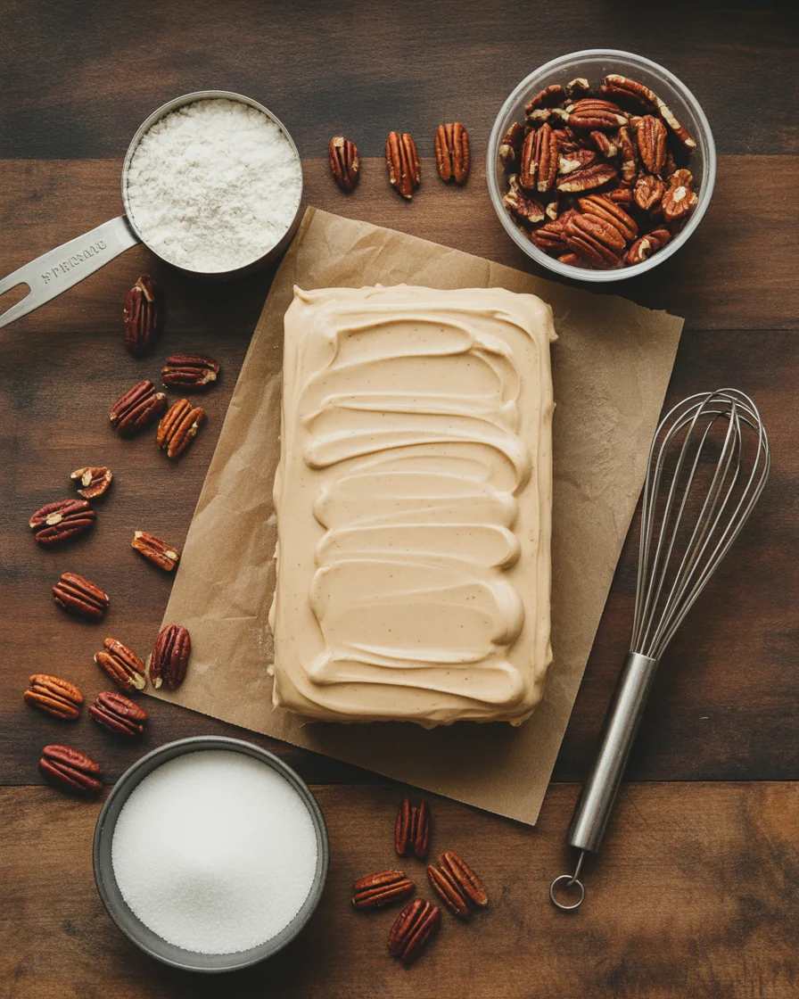 Easy Southern Pecan Praline Sheet Cake