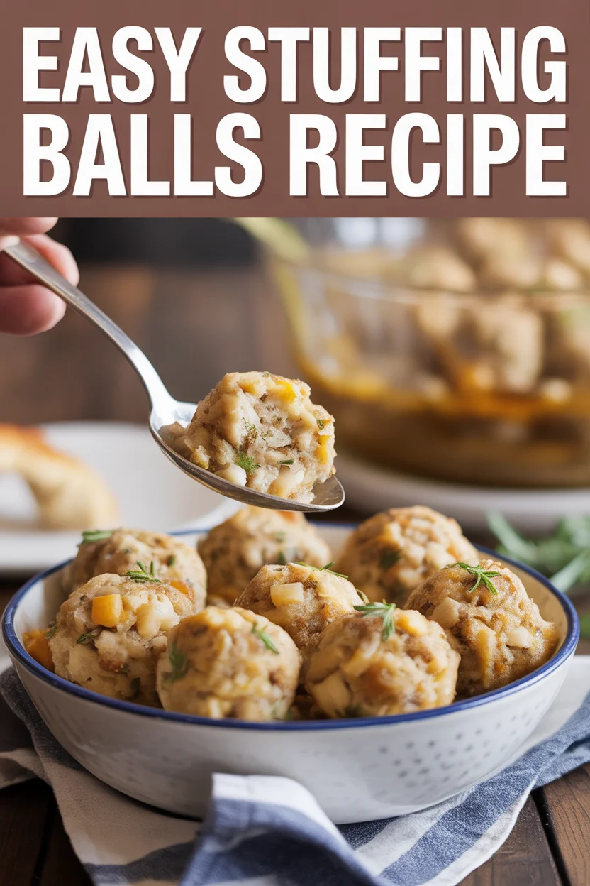 Easy Stuffing Balls Recipe