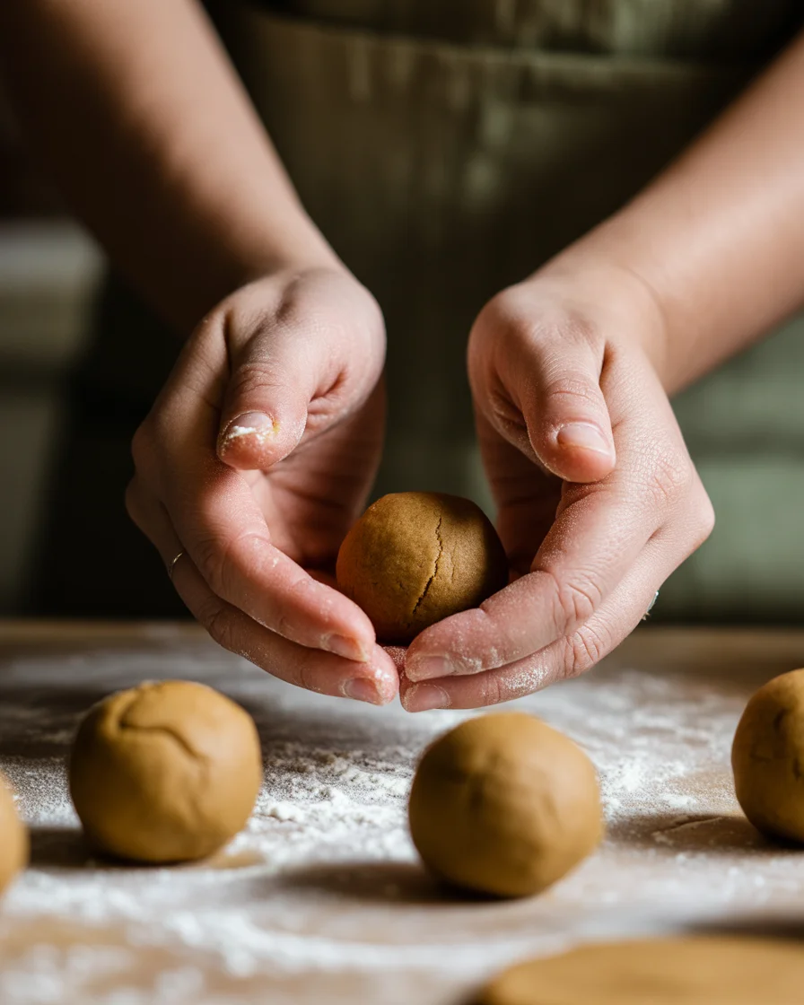 Easy Gingerbread Snowballs