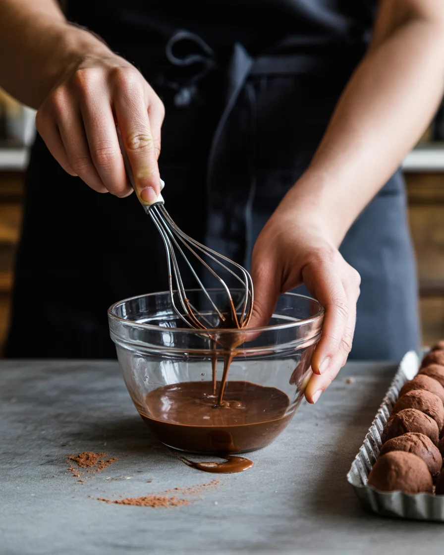 Easy Chocolate Bourbon or Rum Balls