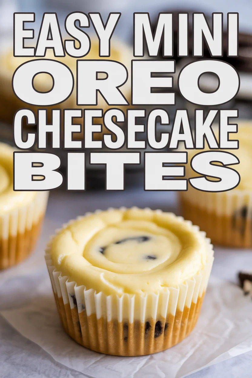 Easy Mini Oreo Cheesecake Bites