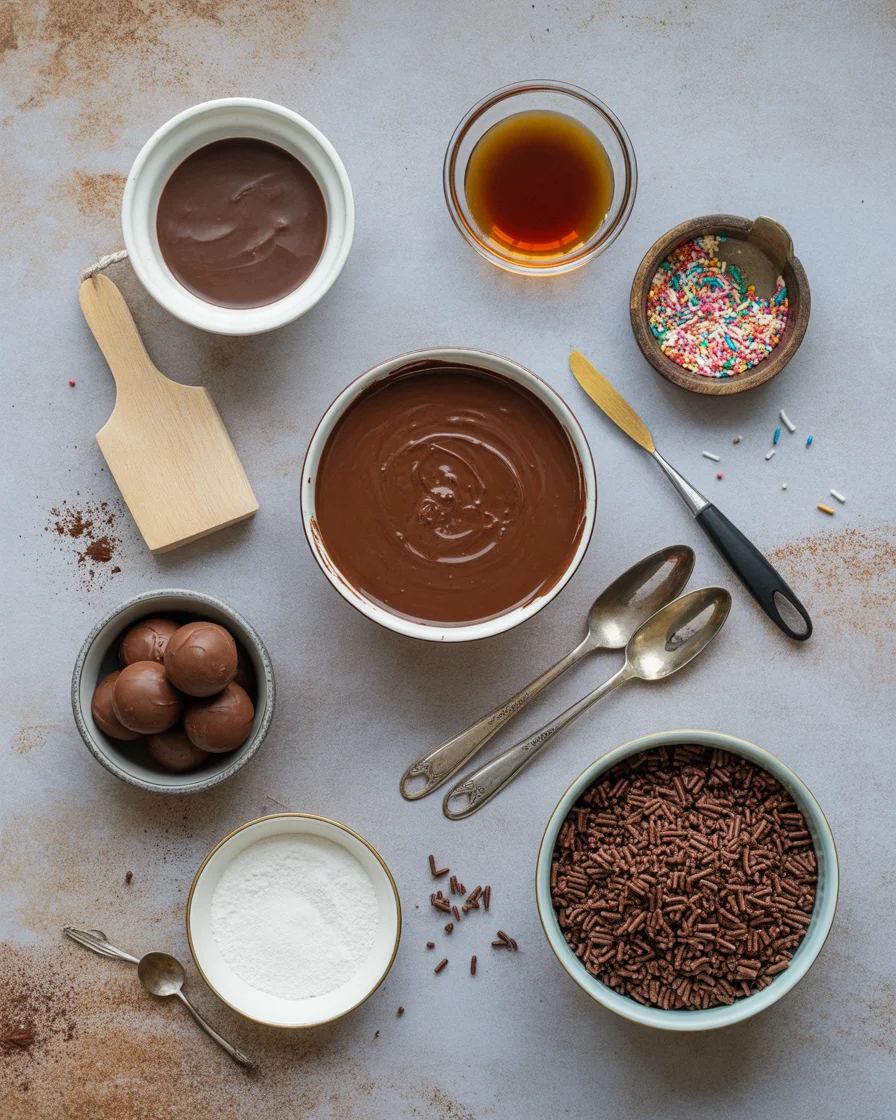 Easy Chocolate Bourbon or Rum Balls